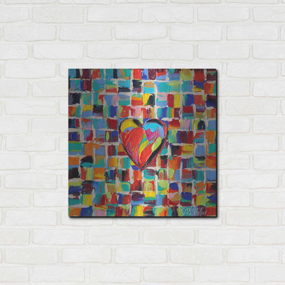 Luxe Metal Art 'Love of Color I' by Carolee Vitaletti Metal Wall Art,24x24