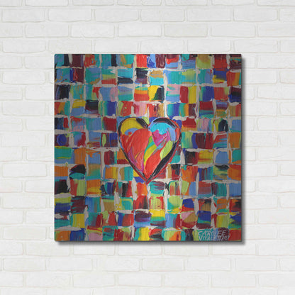 Luxe Metal Art 'Love of Color I' by Carolee Vitaletti Metal Wall Art,36x36