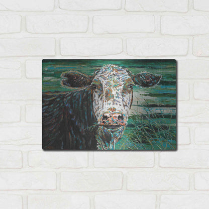 Luxe Metal Art 'Marshland Cow II' by Carolee Vitaletti Metal Wall Art,16x12