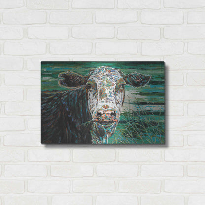 Luxe Metal Art 'Marshland Cow II' by Carolee Vitaletti Metal Wall Art,24x16