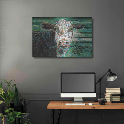 Luxe Metal Art 'Marshland Cow II' by Carolee Vitaletti Metal Wall Art,36x24