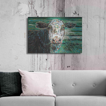 Luxe Metal Art 'Marshland Cow II' by Carolee Vitaletti Metal Wall Art,36x24