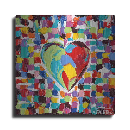 Luxe Metal Art 'Mosaic Heart I' by Carolee Vitaletti Metal Wall Art