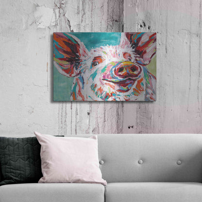 Luxe Metal Art 'Piggy I' by Carolee Vitaletti Metal Wall Art,36x24