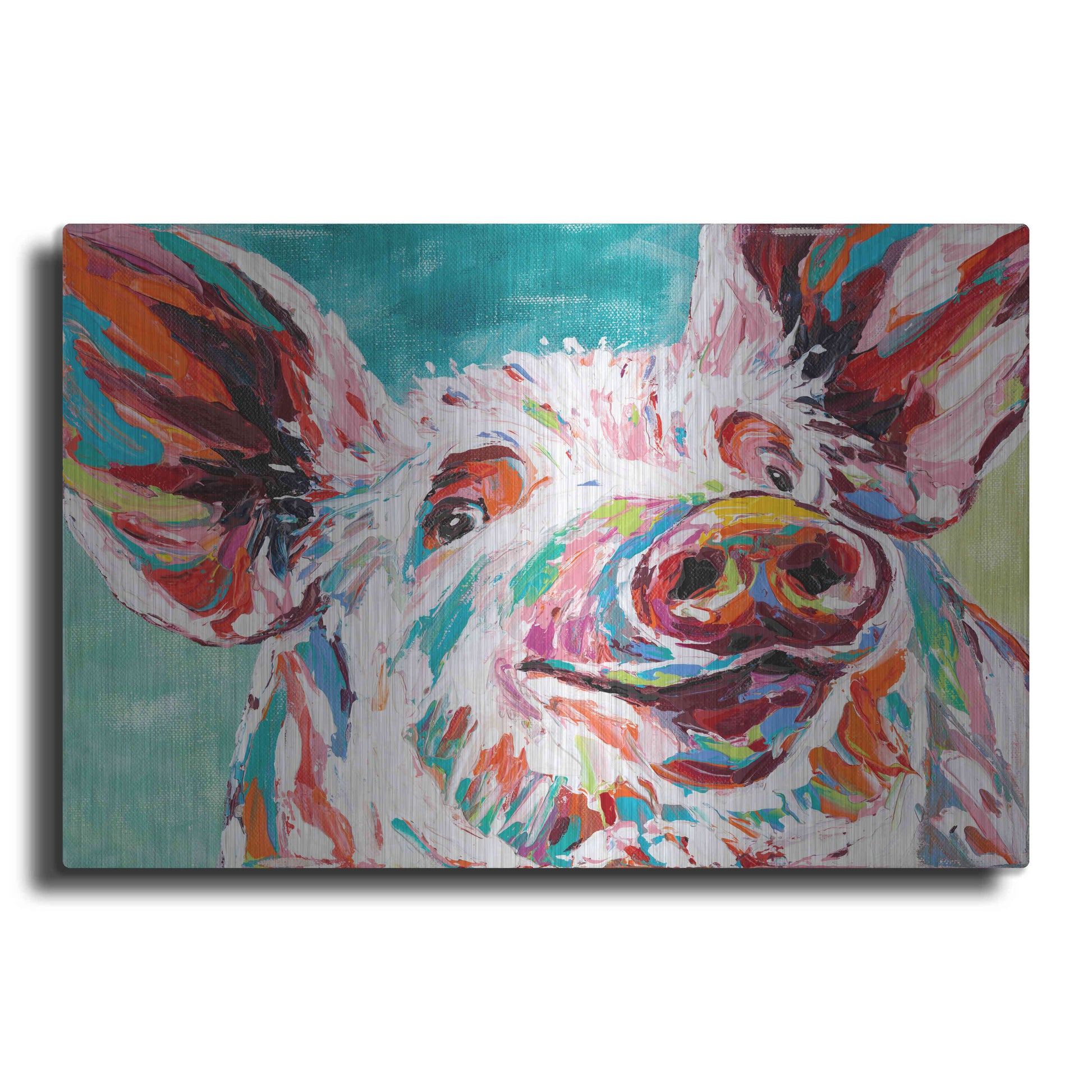 Luxe Metal Art 'Piggy I' by Carolee Vitaletti Metal Wall Art