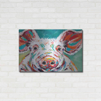 Luxe Metal Art 'Piggy II' by Carolee Vitaletti Metal Wall Art,36x24