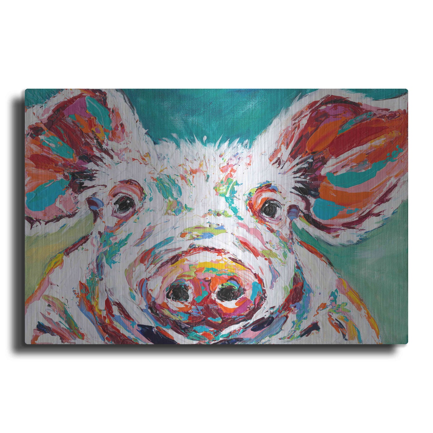 Luxe Metal Art 'Piggy II' by Carolee Vitaletti Metal Wall Art