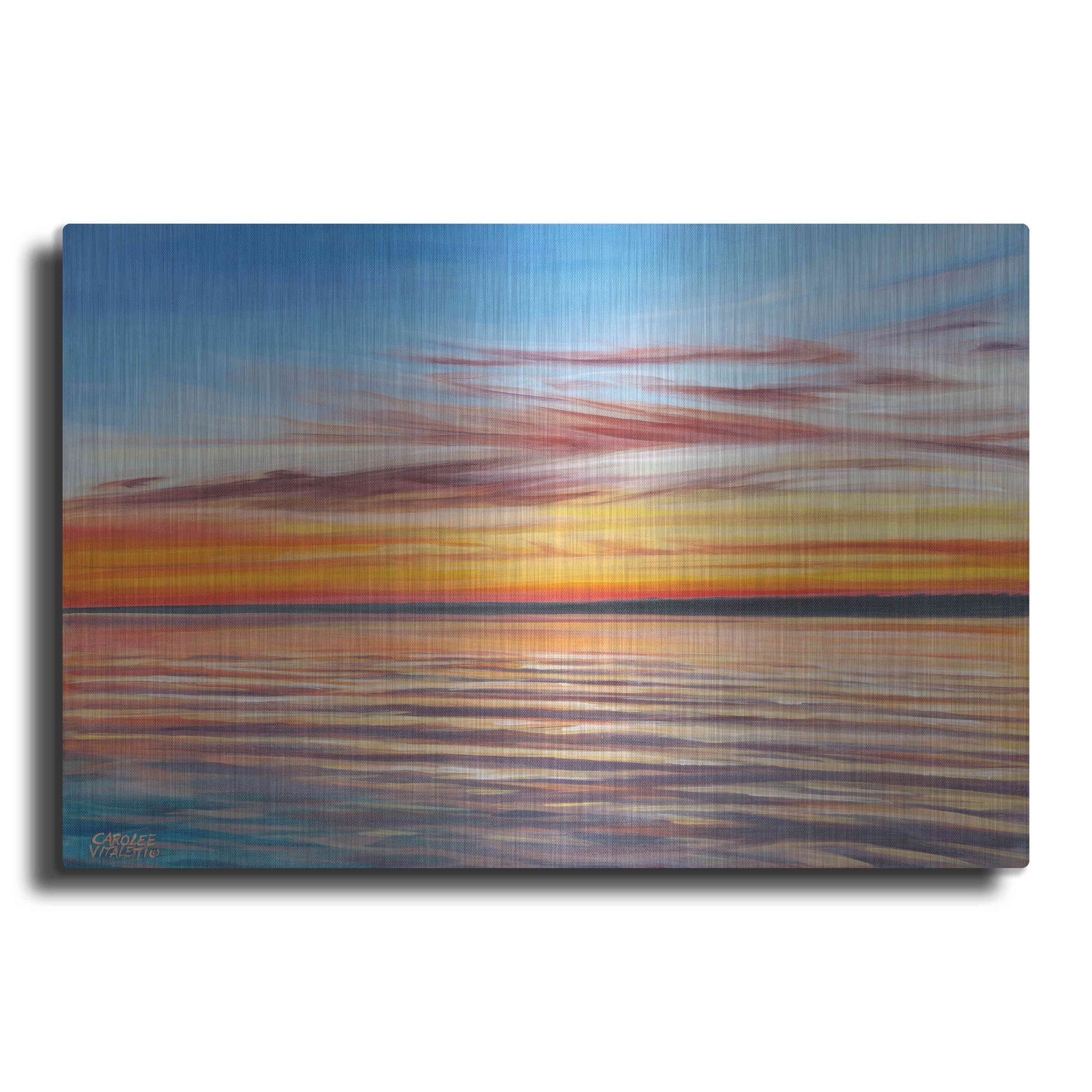 Luxe Metal Art 'Tranquil Sky I' by Carolee Vitaletti Metal Wall Art