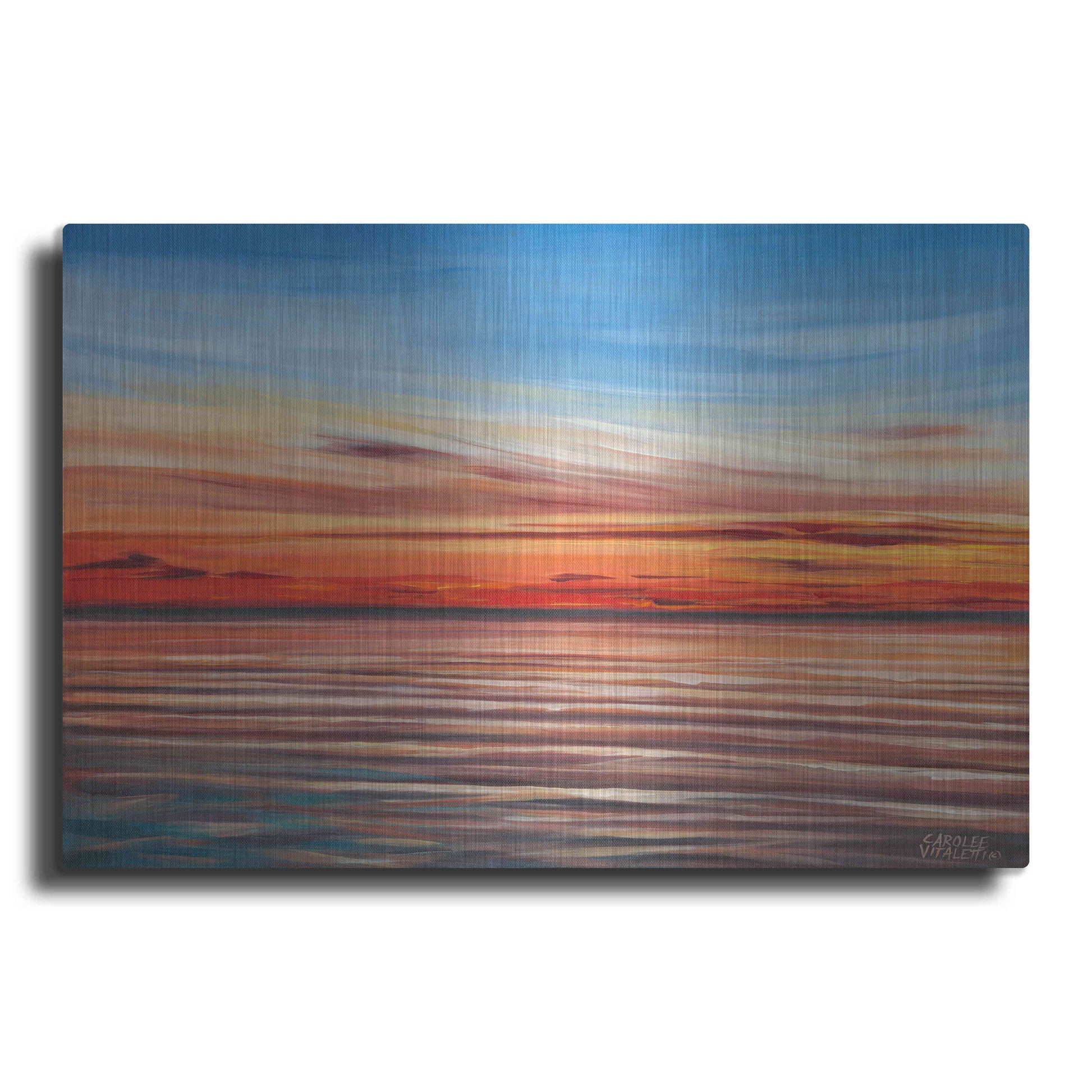 Luxe Metal Art 'Tranquil Sky II' by Carolee Vitaletti Metal Wall Art