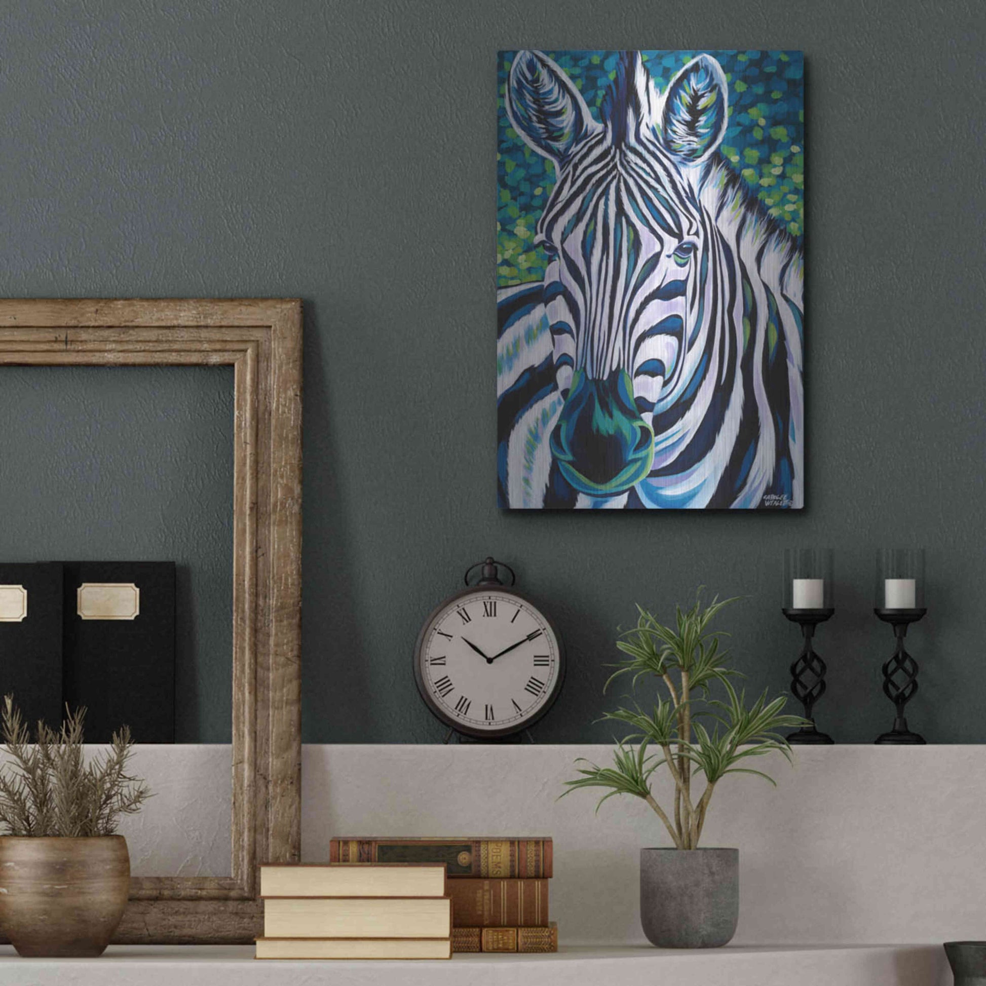 Luxe Metal Art 'Wild Africa III' by Carolee Vitaletti Metal Wall Art,12x16