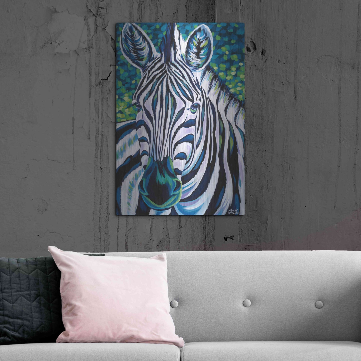 Luxe Metal Art 'Wild Africa III' by Carolee Vitaletti Metal Wall Art,24x36