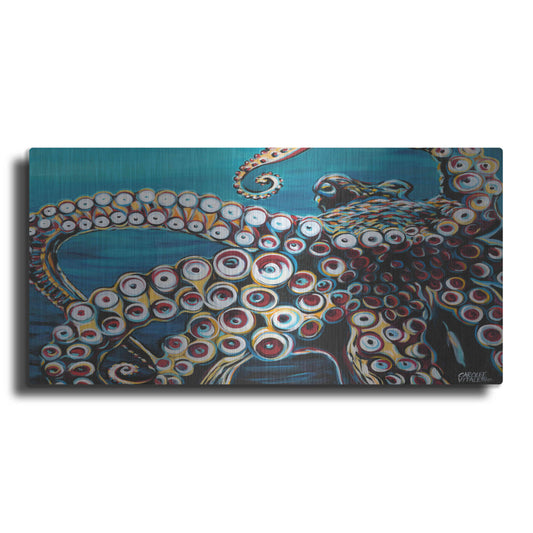 Luxe Metal Art 'Wild Octopus I' by Carolee Vitaletti Metal Wall Art