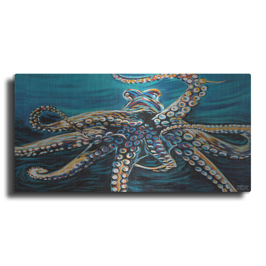 Luxe Metal Art 'Wild Octopus II' by Carolee Vitaletti Metal Wall Art