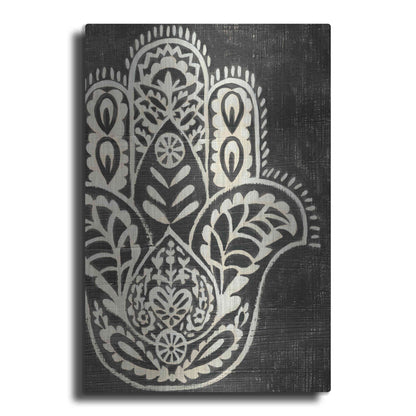 Luxe Metal Art 'Night Hamsa I' by Chariklia Zarris Metal Wall Art