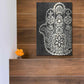 Luxe Metal Art 'Night Hamsa II' by Chariklia Zarris Metal Wall Art,12x16