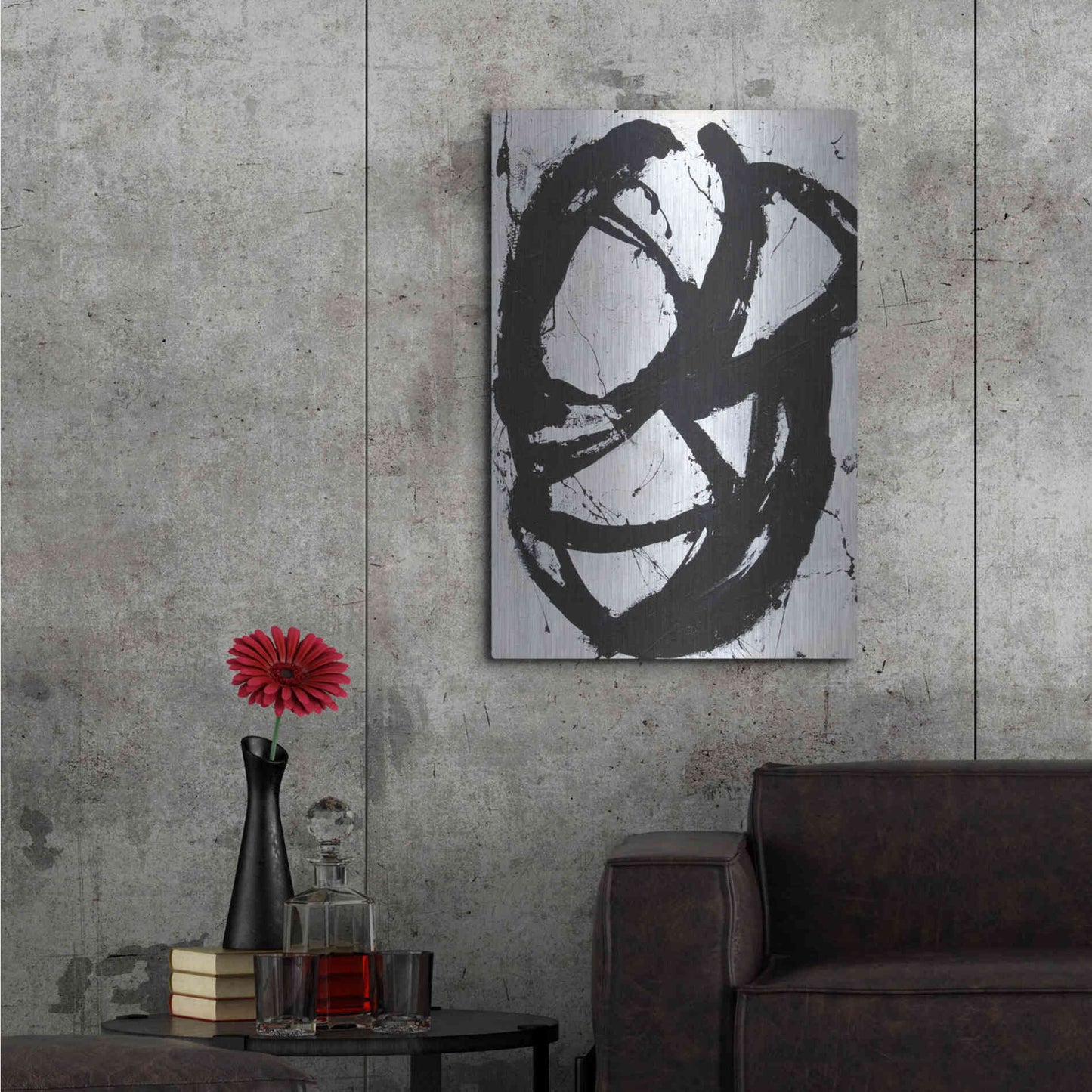 Luxe Metal Art 'Ace of Spades II' by Erin Ashley Metal Wall Art,24x36