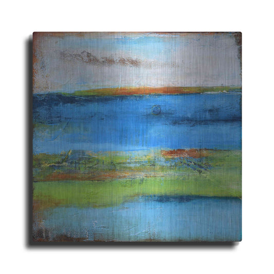 Luxe Metal Art 'Blue Ridge Escape I' by Erin Ashley Metal Wall Art