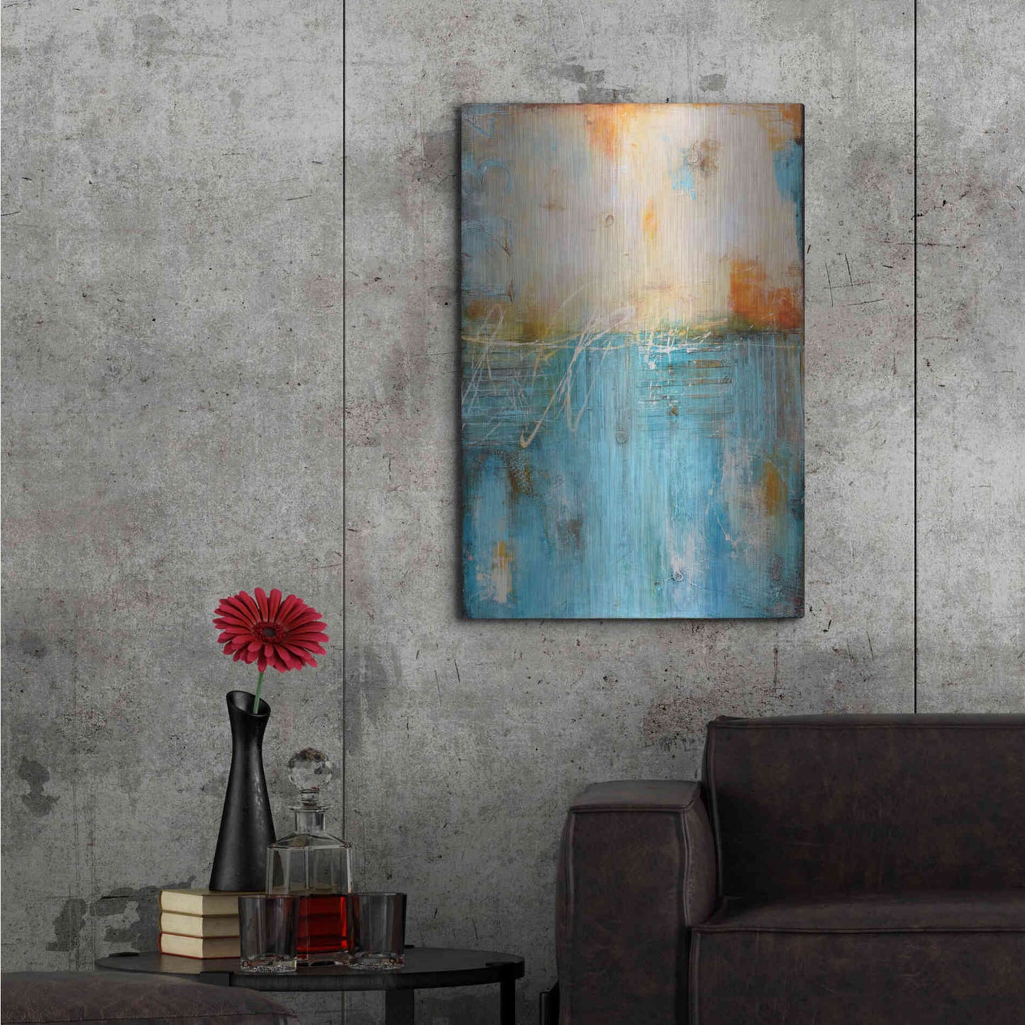 Luxe Metal Art 'Forgotten Password' by Erin Ashley Metal Wall Art,24x36