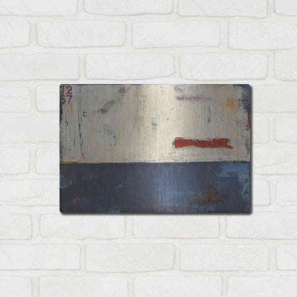 Luxe Metal Art 'Label 1267' by Erin Ashley Metal Wall Art,16x12