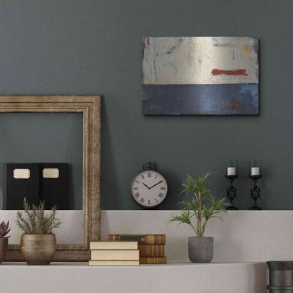 Luxe Metal Art 'Label 1267' by Erin Ashley Metal Wall Art,16x12