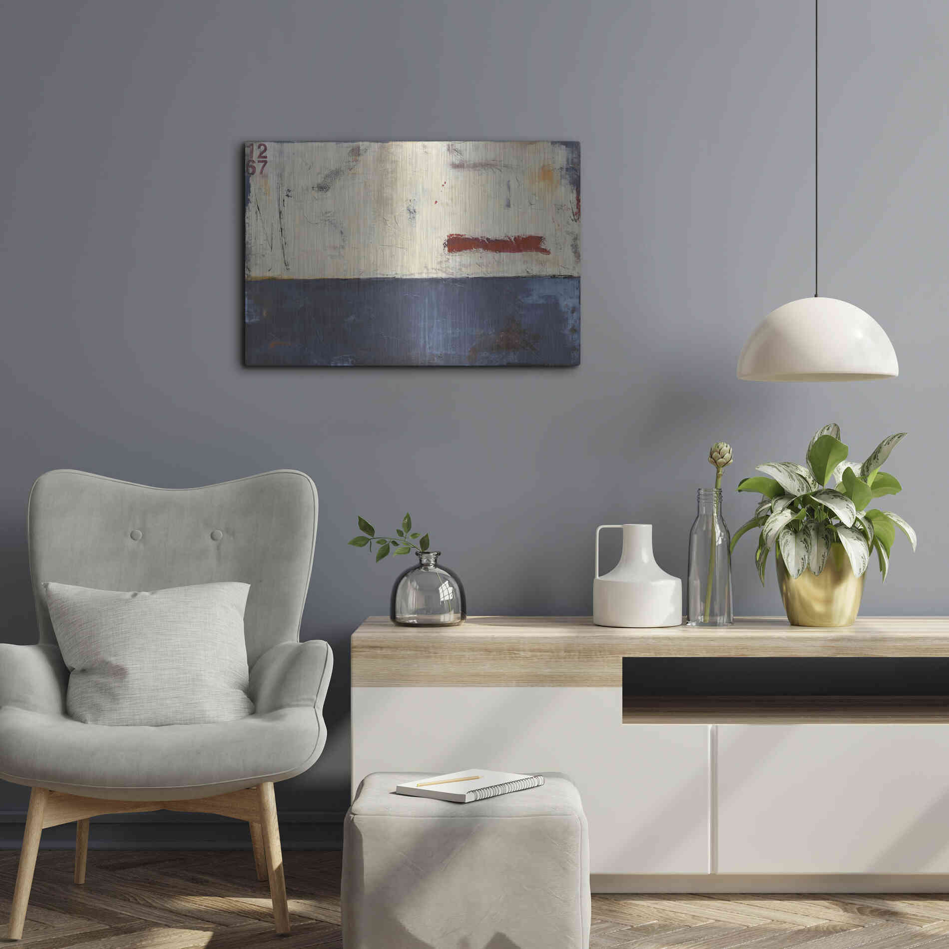 Luxe Metal Art 'Label 1267' by Erin Ashley Metal Wall Art,24x16