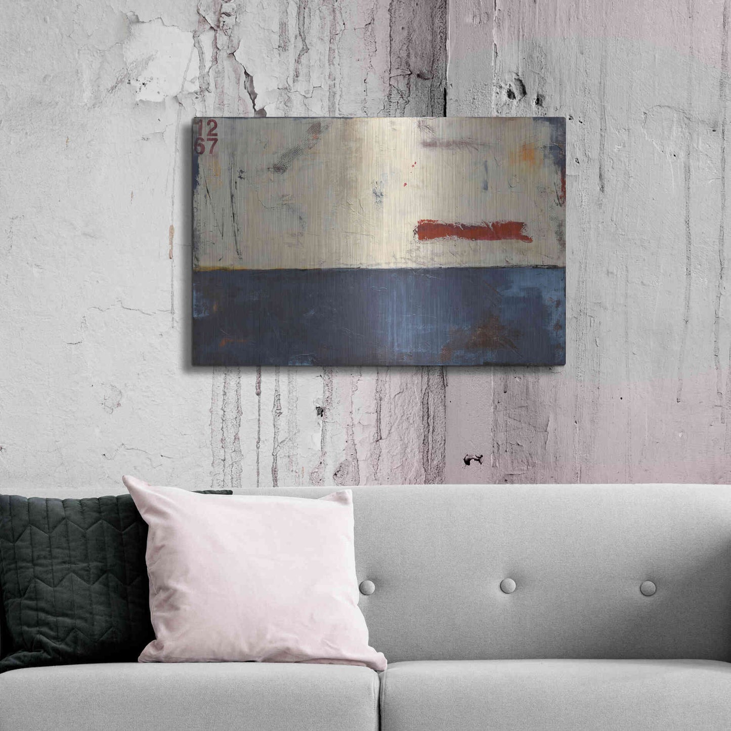 Luxe Metal Art 'Label 1267' by Erin Ashley Metal Wall Art,36x24