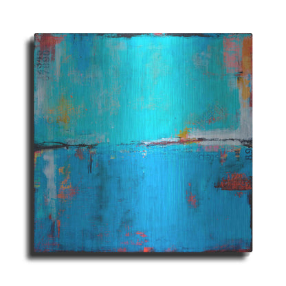 Luxe Metal Art 'Matchbox Blues 5' by Erin Ashley Metal Wall Art