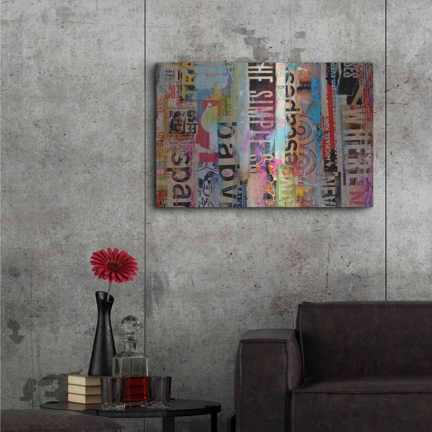 Luxe Metal Art 'Metro Mix 21 II' by Erin Ashley Metal Wall Art,36x24