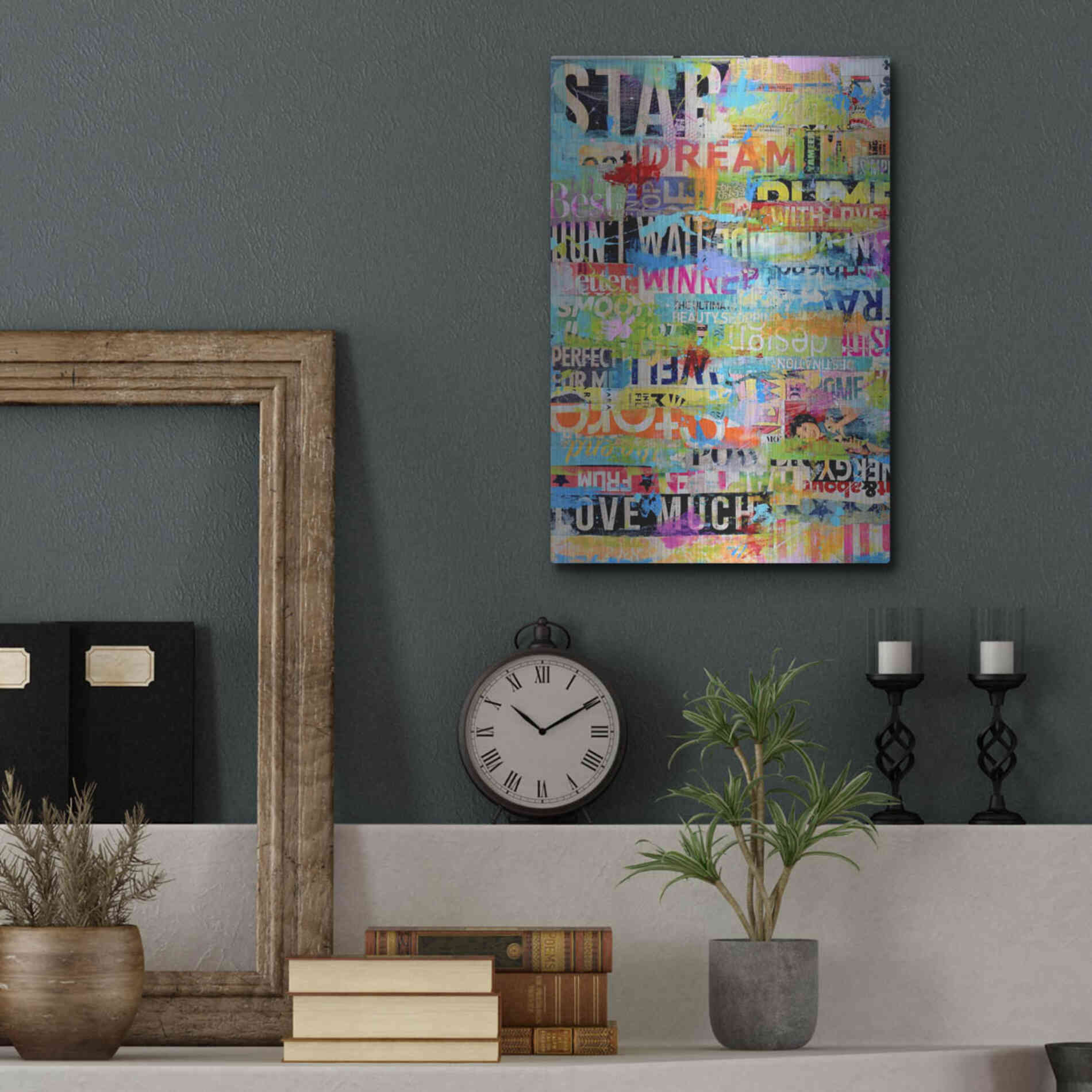 Luxe Metal Art 'Metro Mix 33 I' by Erin Ashley Metal Wall Art,12x16