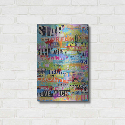 Luxe Metal Art 'Metro Mix 33 I' by Erin Ashley Metal Wall Art,16x24