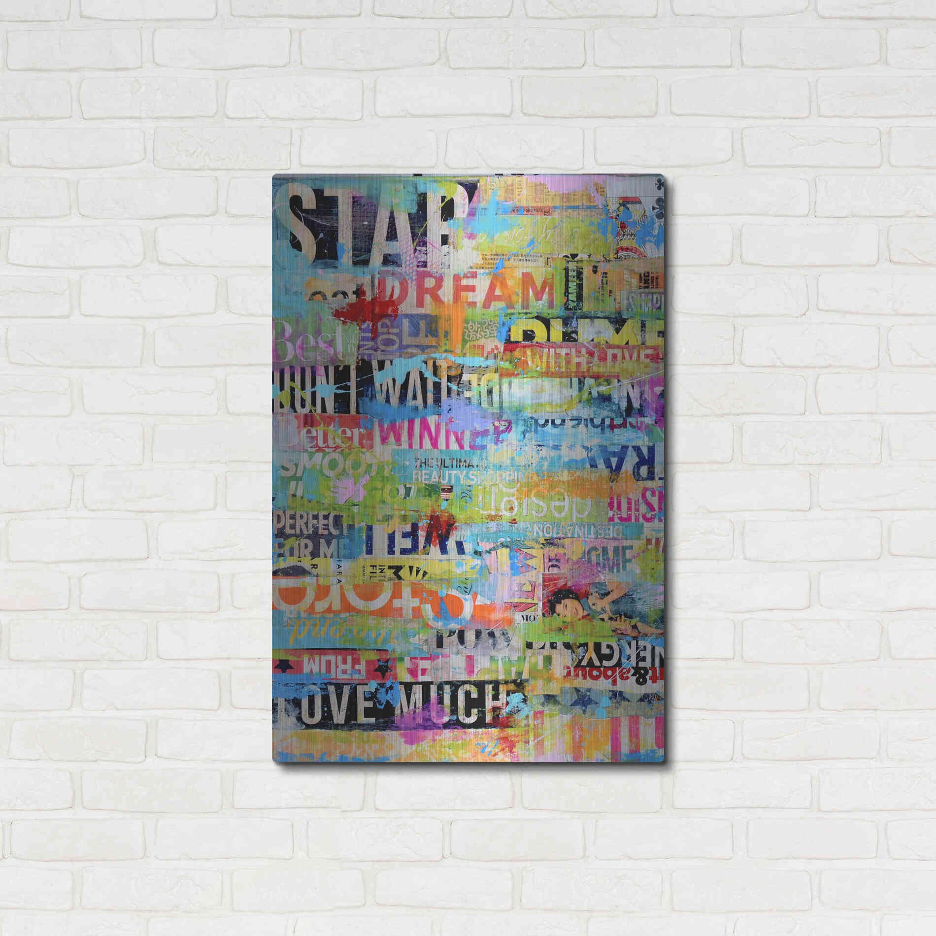 Luxe Metal Art 'Metro Mix 33 I' by Erin Ashley Metal Wall Art,24x36