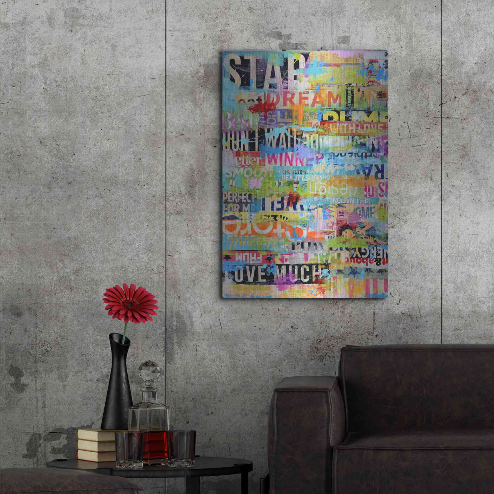 Luxe Metal Art 'Metro Mix 33 I' by Erin Ashley Metal Wall Art,24x36