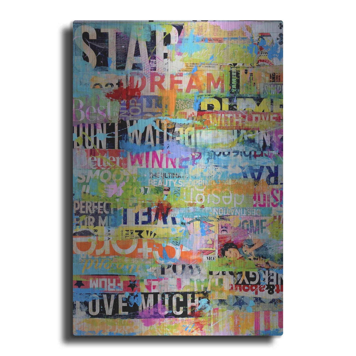 Luxe Metal Art 'Metro Mix 33 I' by Erin Ashley Metal Wall Art