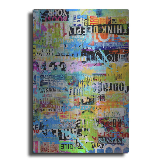 Luxe Metal Art 'Metro Mix 33 II' by Erin Ashley Metal Wall Art