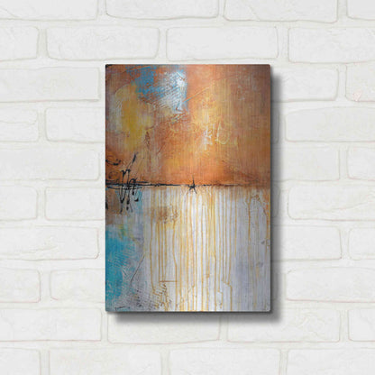 Luxe Metal Art 'November Rain I' by Erin Ashley Metal Wall Art,12x16