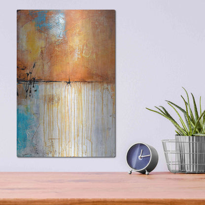 Luxe Metal Art 'November Rain I' by Erin Ashley Metal Wall Art,12x16