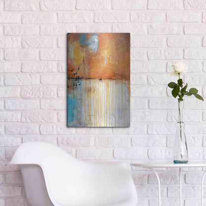 Luxe Metal Art 'November Rain I' by Erin Ashley Metal Wall Art,16x24