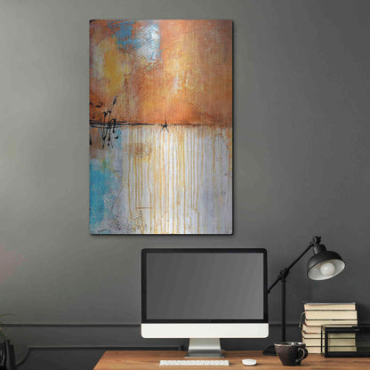 Luxe Metal Art 'November Rain I' by Erin Ashley Metal Wall Art,24x36