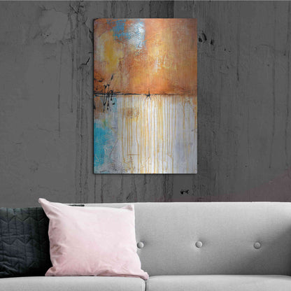 Luxe Metal Art 'November Rain I' by Erin Ashley Metal Wall Art,24x36