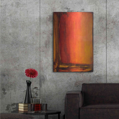 Luxe Metal Art 'Red Dawn II' by Erin Ashley Metal Wall Art,24x36