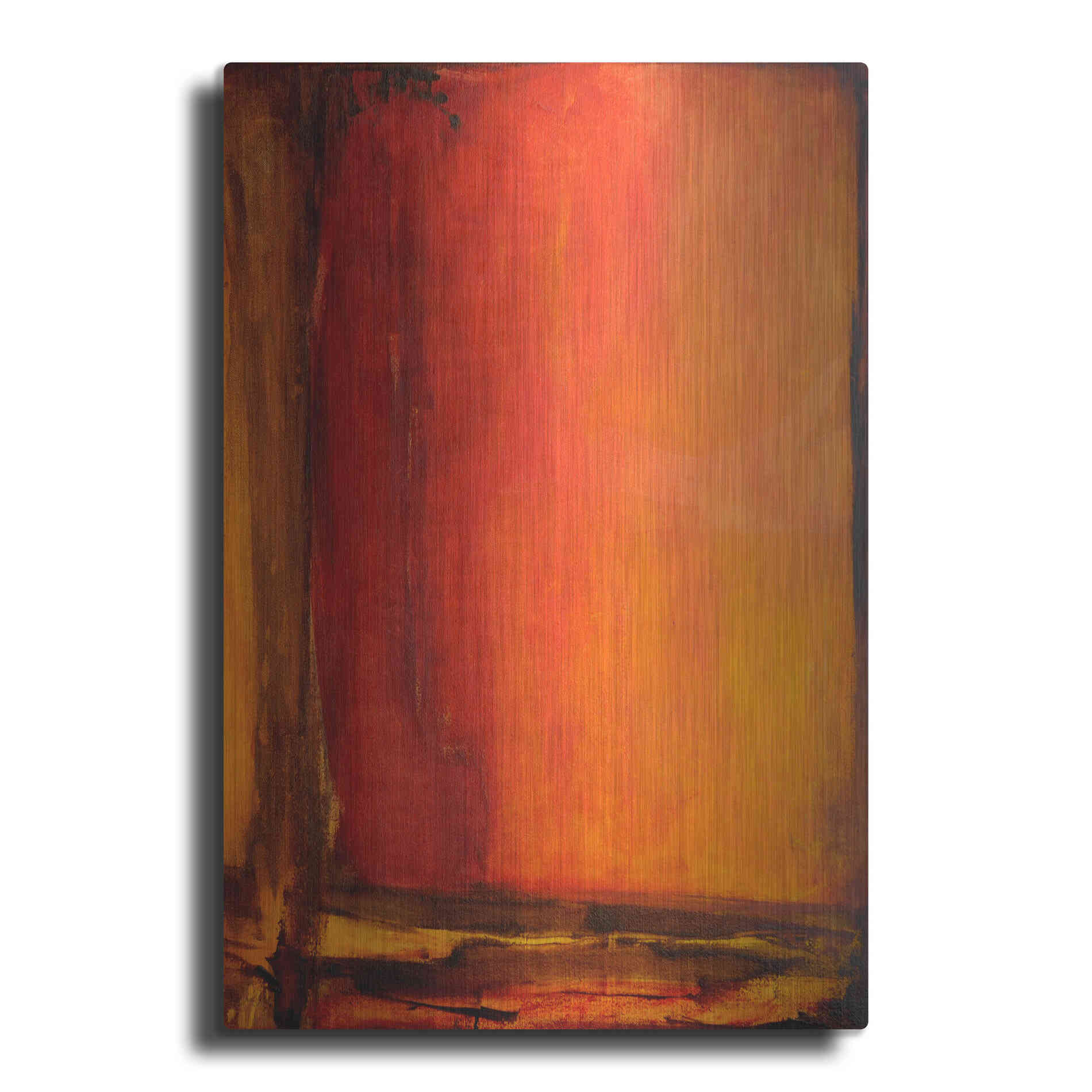 Luxe Metal Art 'Red Dawn II' by Erin Ashley Metal Wall Art