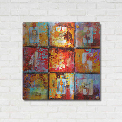 Luxe Metal Art 'The Ninth Block' by Erin Ashley Metal Wall Art,36x36