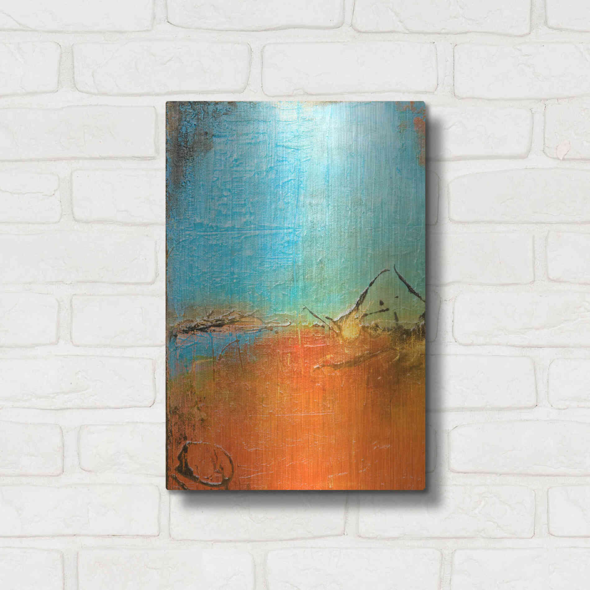 Luxe Metal Art 'Tokyo I' by Erin Ashley Metal Wall Art,12x16