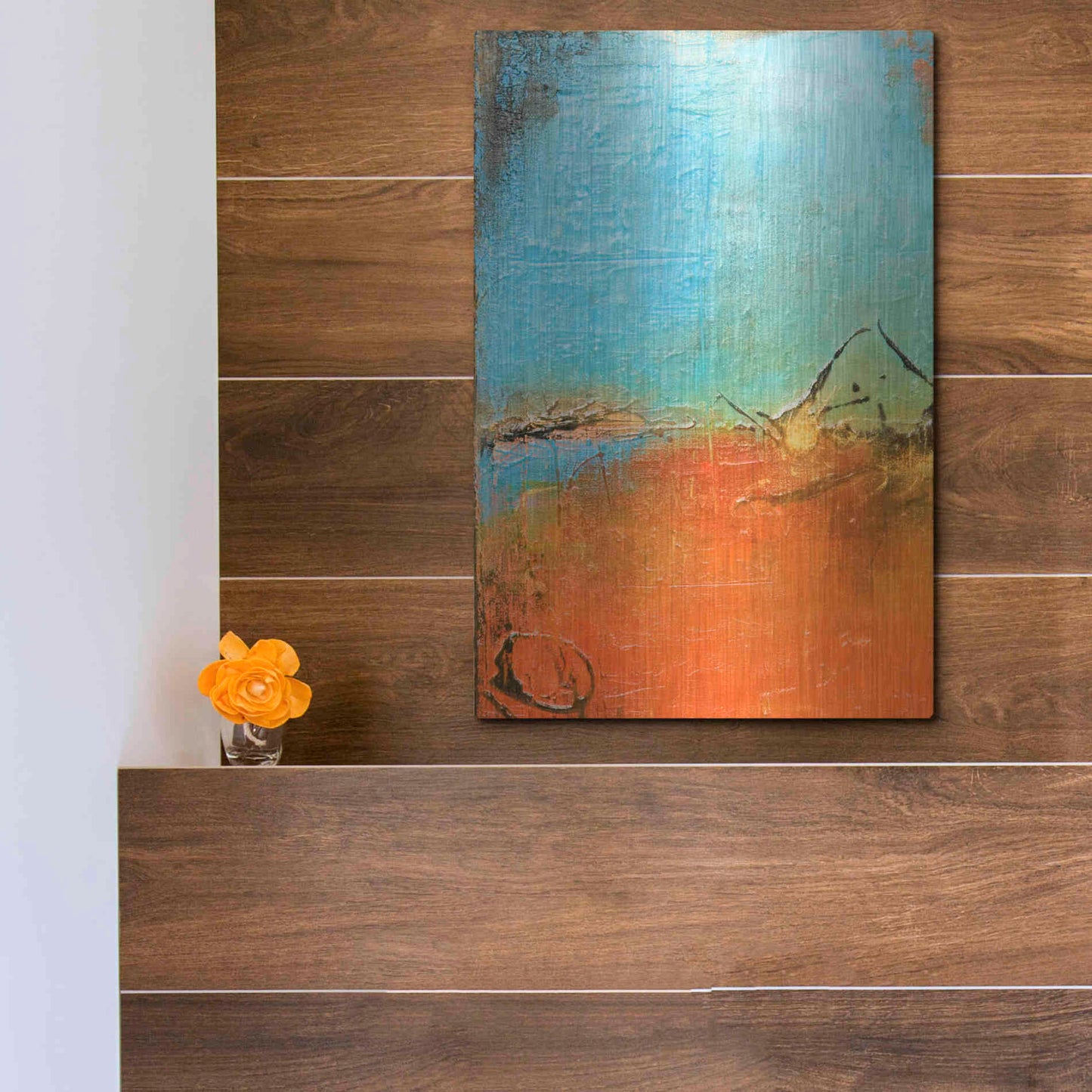 Luxe Metal Art 'Tokyo I' by Erin Ashley Metal Wall Art,12x16