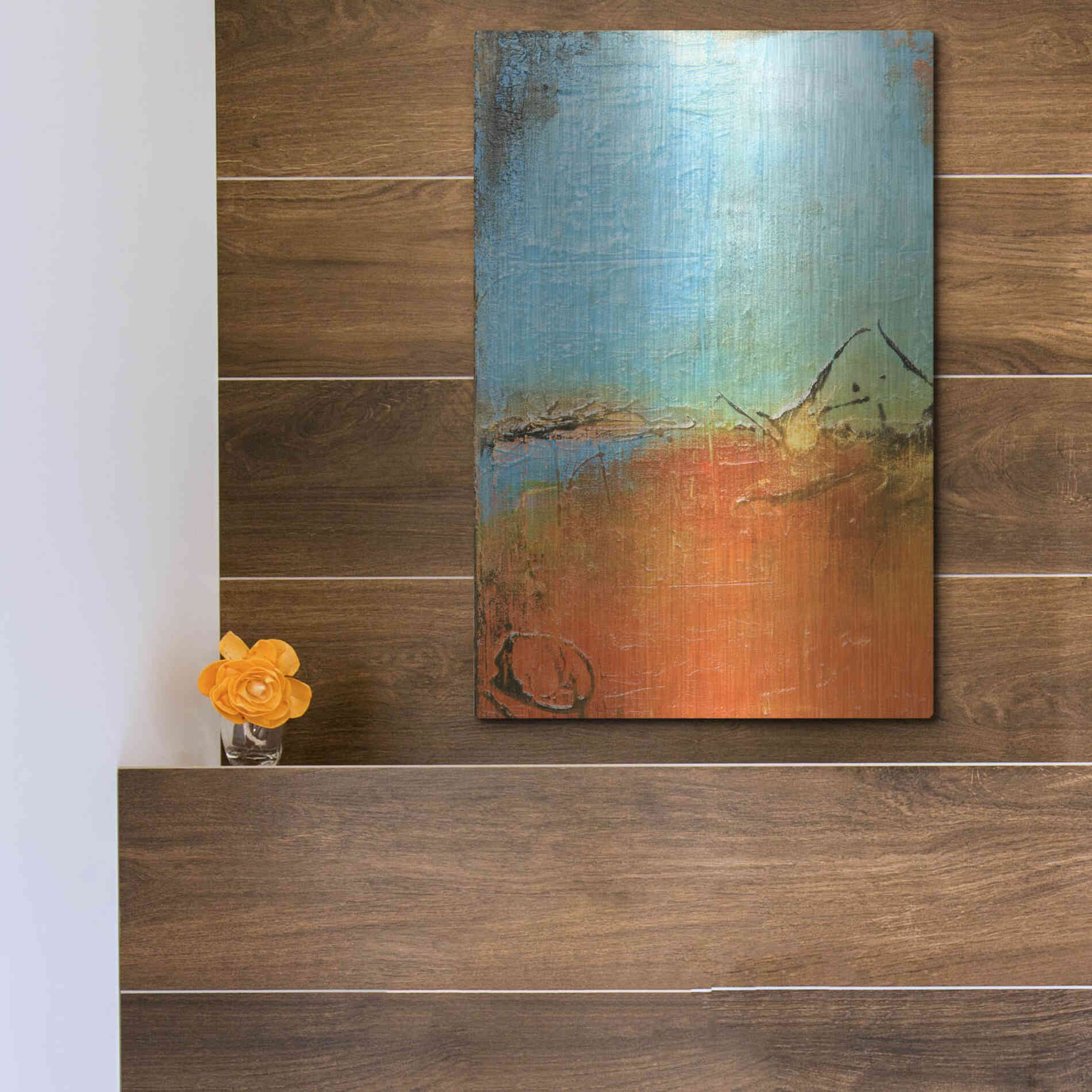 Luxe Metal Art 'Tokyo I' by Erin Ashley Metal Wall Art,12x16