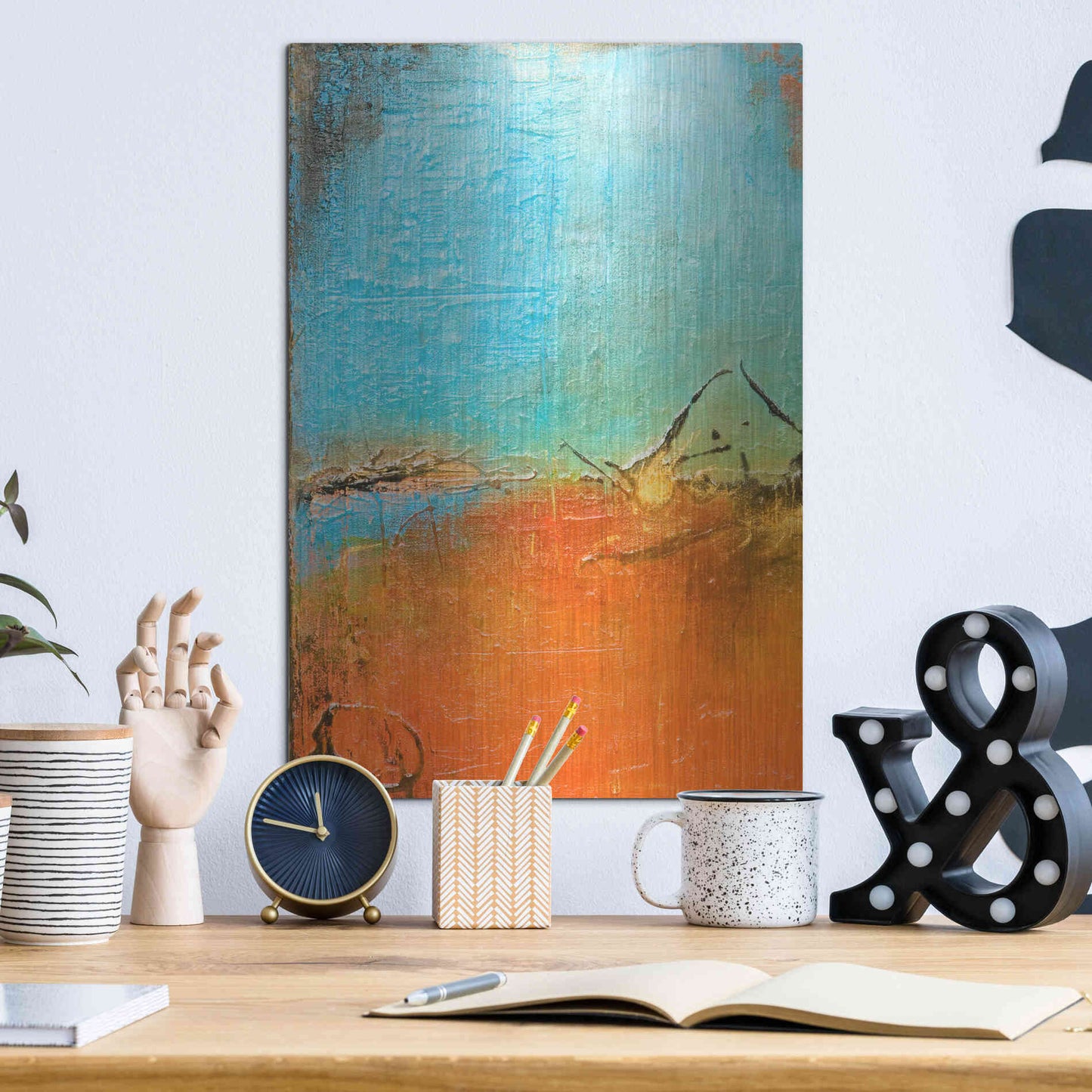 Luxe Metal Art 'Tokyo I' by Erin Ashley Metal Wall Art,12x16