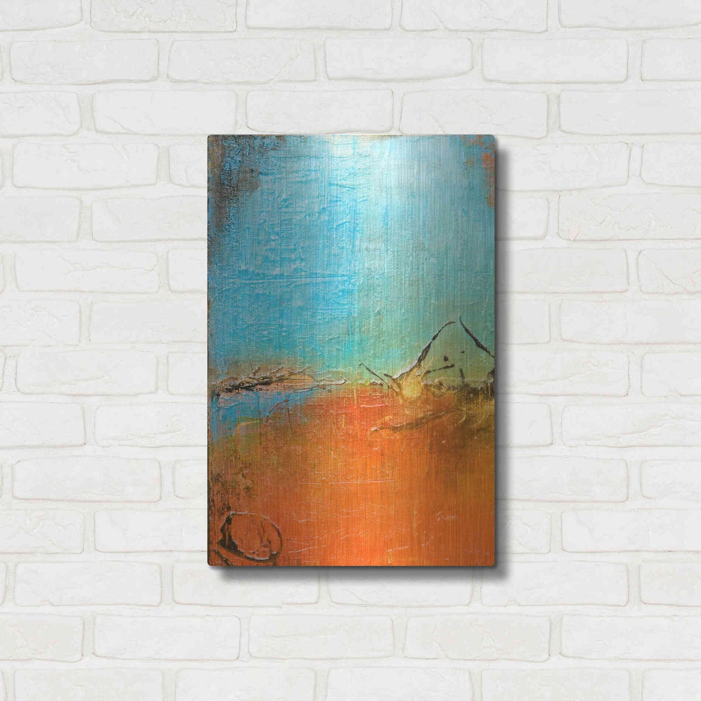 Luxe Metal Art 'Tokyo I' by Erin Ashley Metal Wall Art,16x24