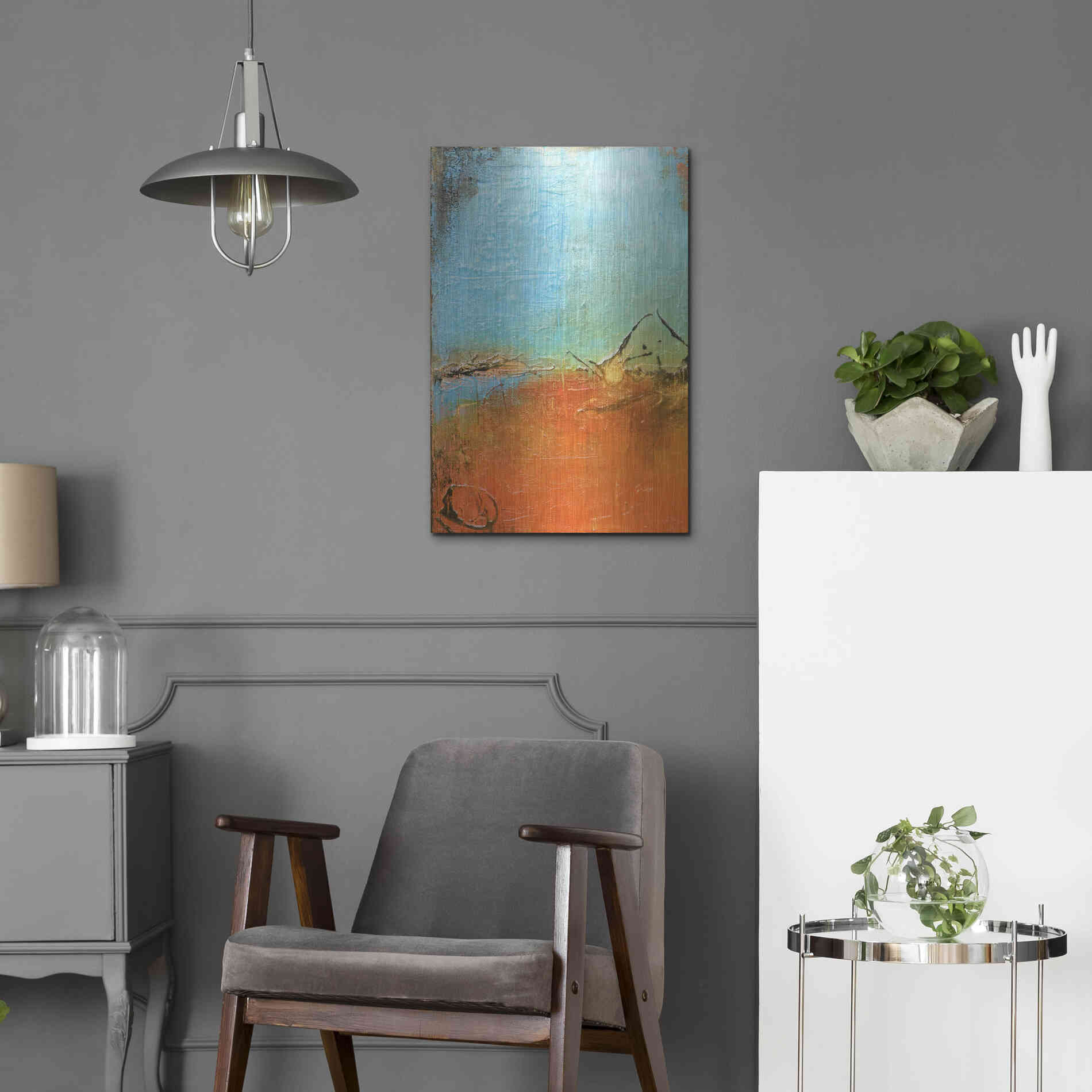 Luxe Metal Art 'Tokyo I' by Erin Ashley Metal Wall Art,16x24