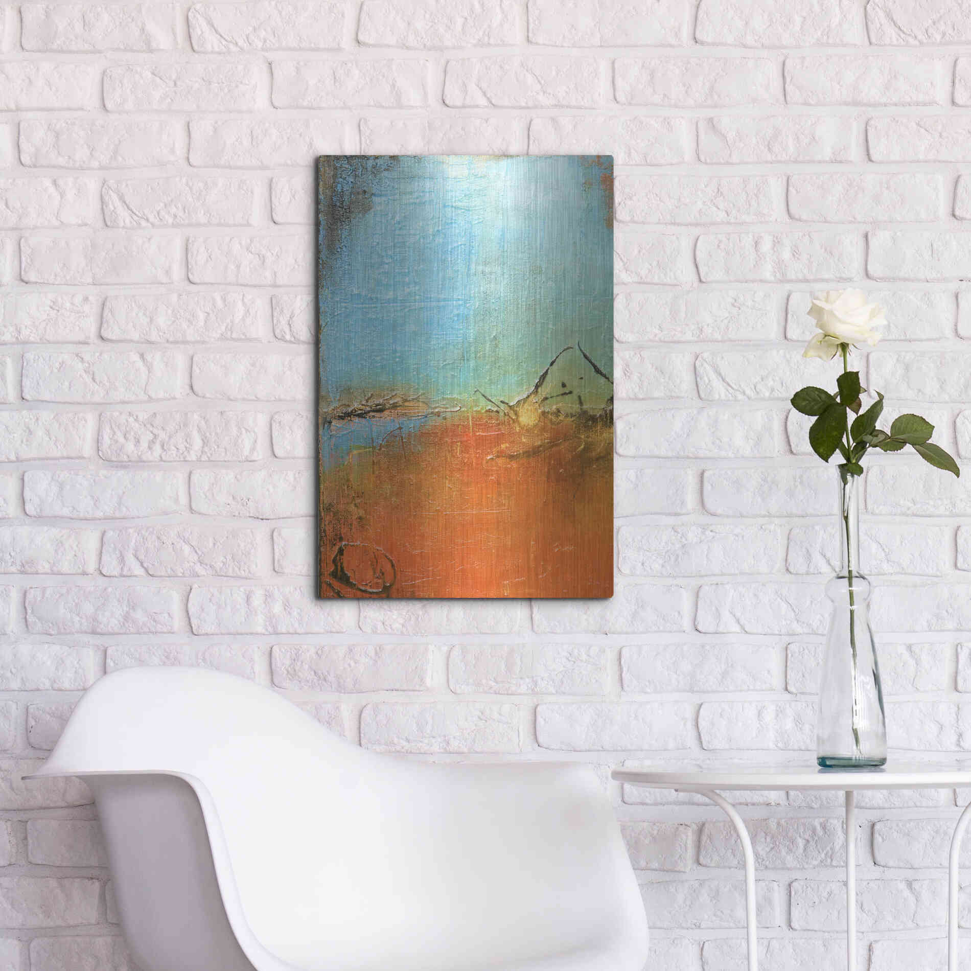 Luxe Metal Art 'Tokyo I' by Erin Ashley Metal Wall Art,16x24