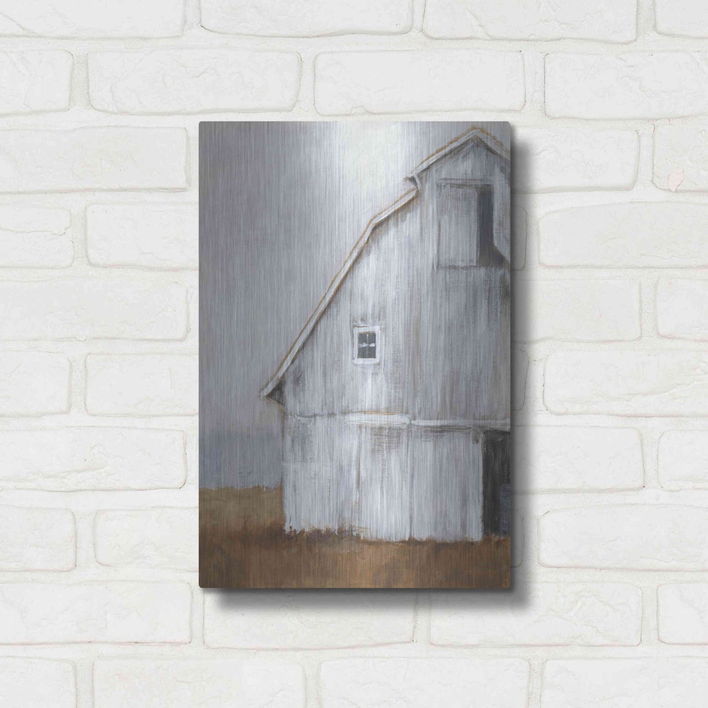 Luxe Metal Art 'Abandoned Barn II' by Ethan Harper Metal Wall Art,12x16